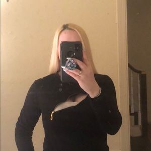 Long sleeve zipper sweater